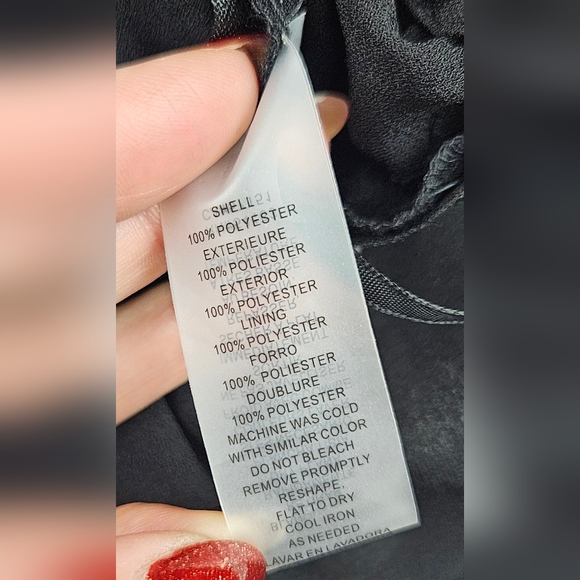 Vince‎ Camuto Black Jumpsuit Sz 10 Off Shoulder Classic Preppy Minimalist - Picture 7 of 7